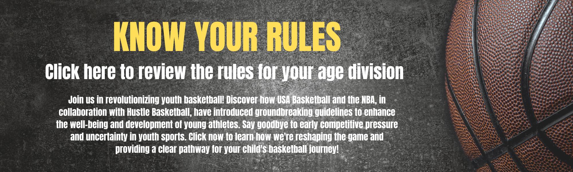 KNOW YOUR RULES BANNER